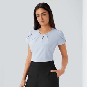 Halara Breezeful Round Neck Short Sleeve Quick Dry Work Top-size XL